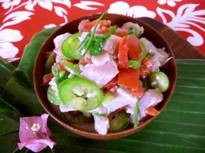 La kokoda delle isole Figi, un esempio di prodotti di mare di altà qualità