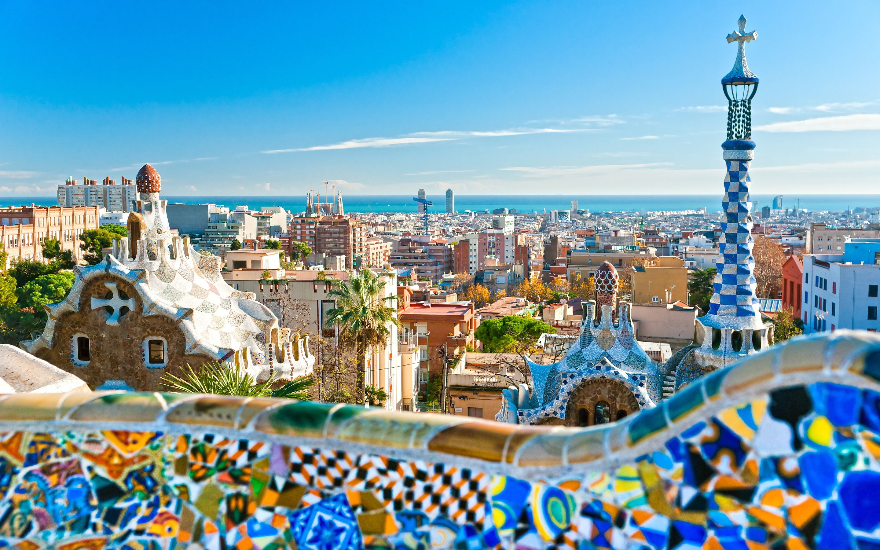 Vista di Barcellona dalla Sagrada Familia