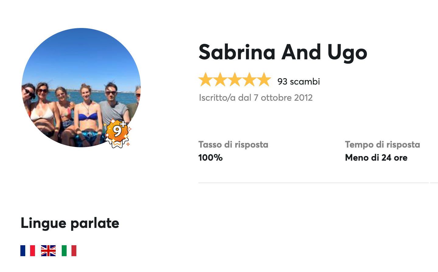 Screen di un profilo di Home-Exchanger - Come migliorare il tuo profilo su HomeExchange