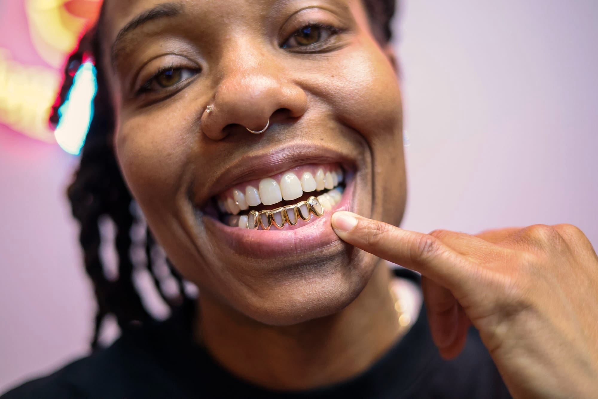 Kristy Ramsey flashing her grill. | NaBeela Washington/15West