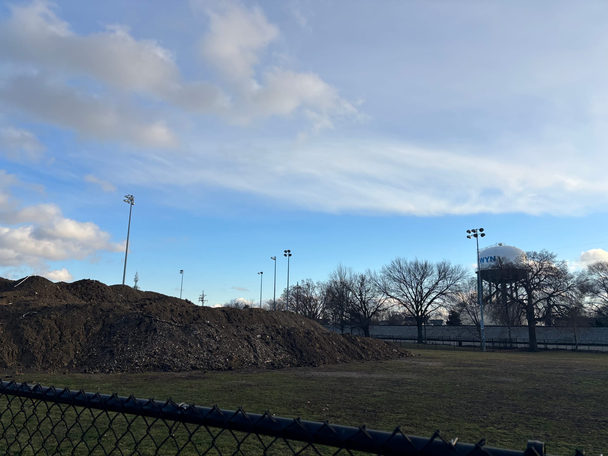 The dirt pile on January 10, 2026. | NaBeela Washington/15 West