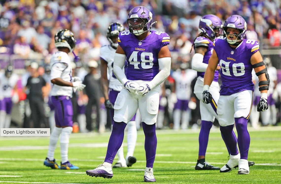 ROOKIE TRENDING!: Minnesota rookie linebacker Jacob Roberts (#48,…