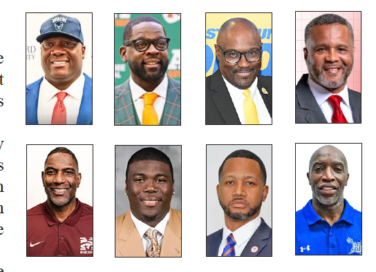 AUSPICIOUS DEBUTS: Head coaches (top row, l. to…