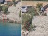 VIDEO Potpuni izostanak srama - U Sućurju na Hvaru karijole kamene  šute izbacio na plažu i u more?!