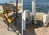 BEZOBRAZLUK NA PLAŽI U TURNJU: Lancima vezuju ležaljke, stolove pa čak i klupe! „Betoniraju suncobrane i tjeraju druge ljude“