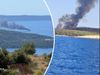 POŽARI U DALMACIJI Gori na Paklinskim otocima, kod Čiova planuo brod! Gust dim širi se prema Kaštelima