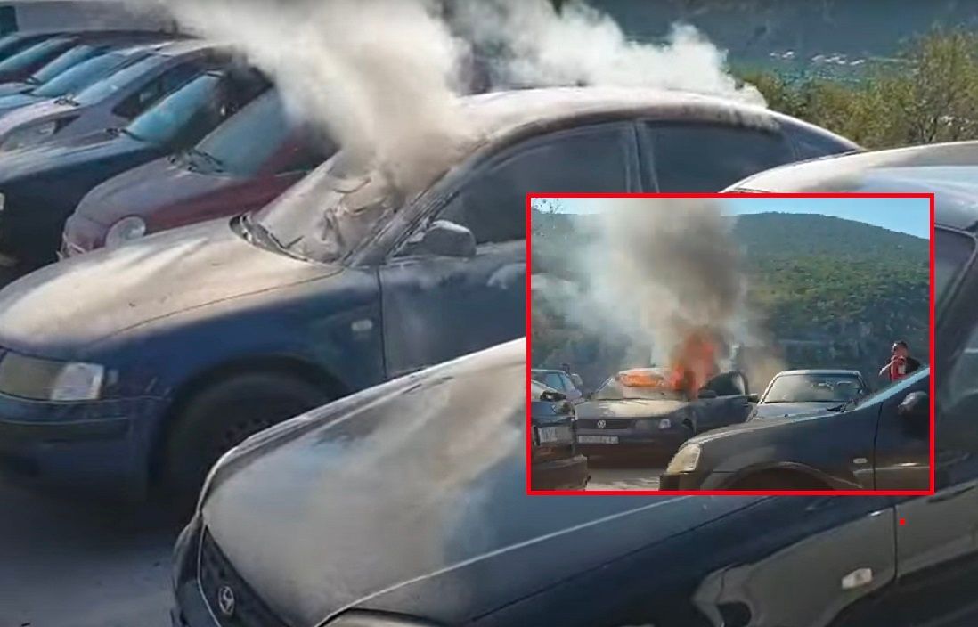 VIDEO Izgorio automobil u Mokošici