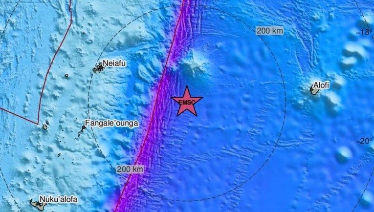 Izuzetno snažan potres kod Tonge magnitude 7.3, izdano upozorenje za tsunami