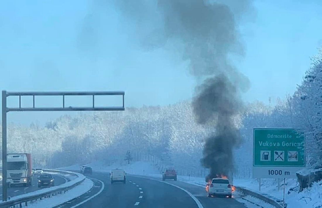 Na autocesti za Rijeku izgorio automobil - Ronilac stao pomoći vozačici: "Sramim se ljudskog roda, nitko nije želio stati!"