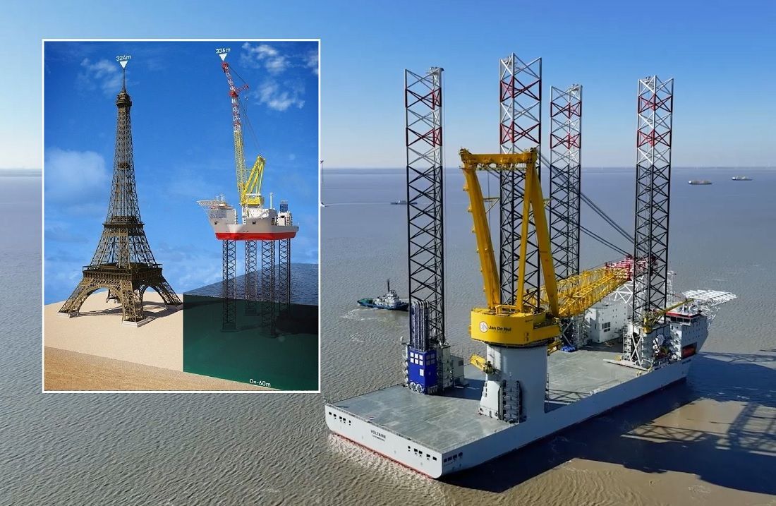 VIDEO Isporučen najveći jack-up na svijetu – Viši je i od Eiffelovog tornja