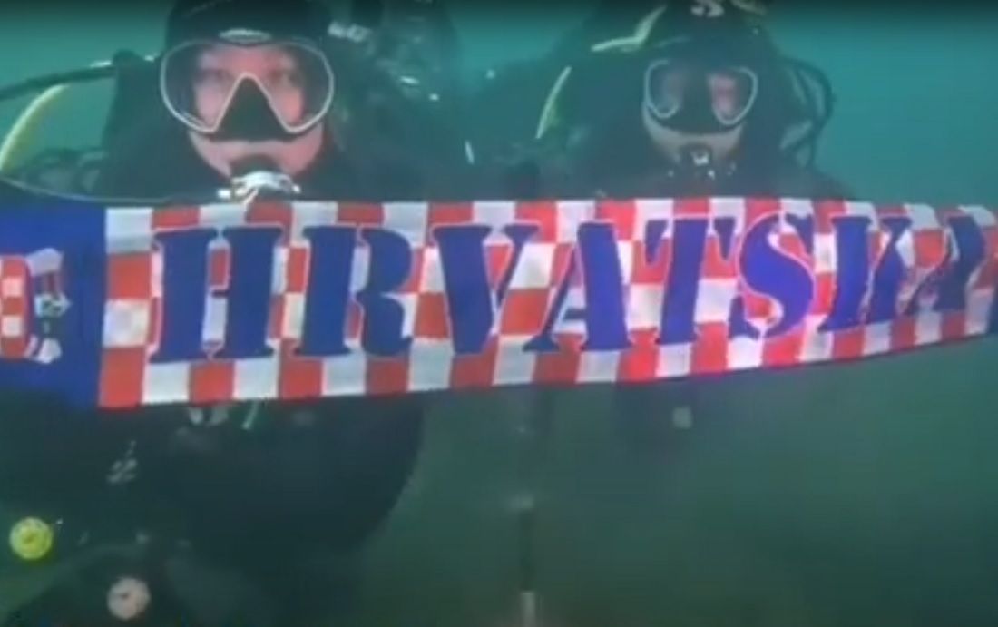 VIDEO Zaronili na 0 °C da pozdrave Vatrene!