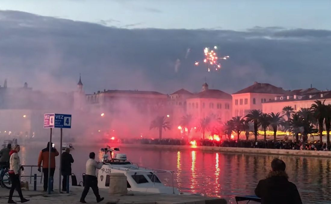 VIDEO Vatreno na dočeku Vatrenih u Splitu