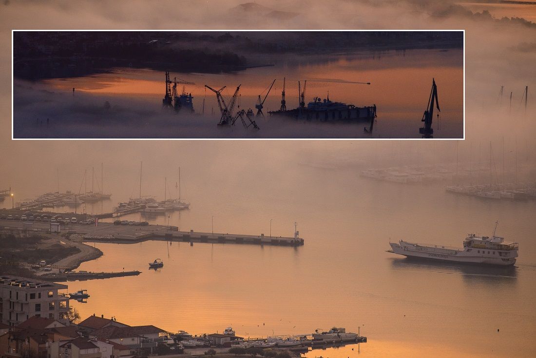 FOTO Gusta "morska" ili advekcijska magla progutala Trogir, no ovaj fenomen se inače javlja tek u proljeće