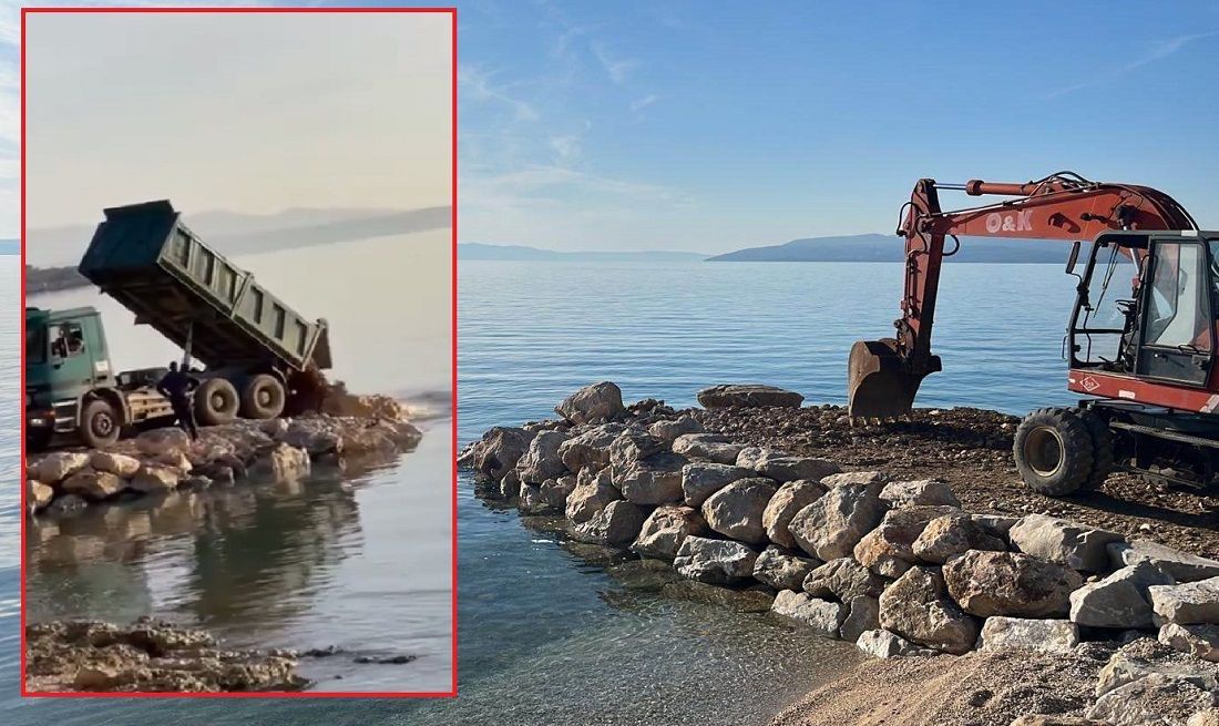 FOTO/VIDEO NASIPAVANJE MORA U MAKARSKOJ Građani: "Ništa se nije promijenilo osim vlasti", Gradonačelnik: "To ništa nije istina, evo o čemu se radi!"