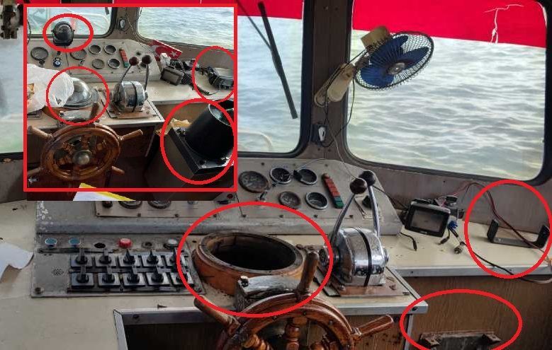 Nije se ni nasukao, a naši ga pokrali - S odbačenog broda iz Turske netko je prije odsukavanja "počistio" vrijednu opremu!