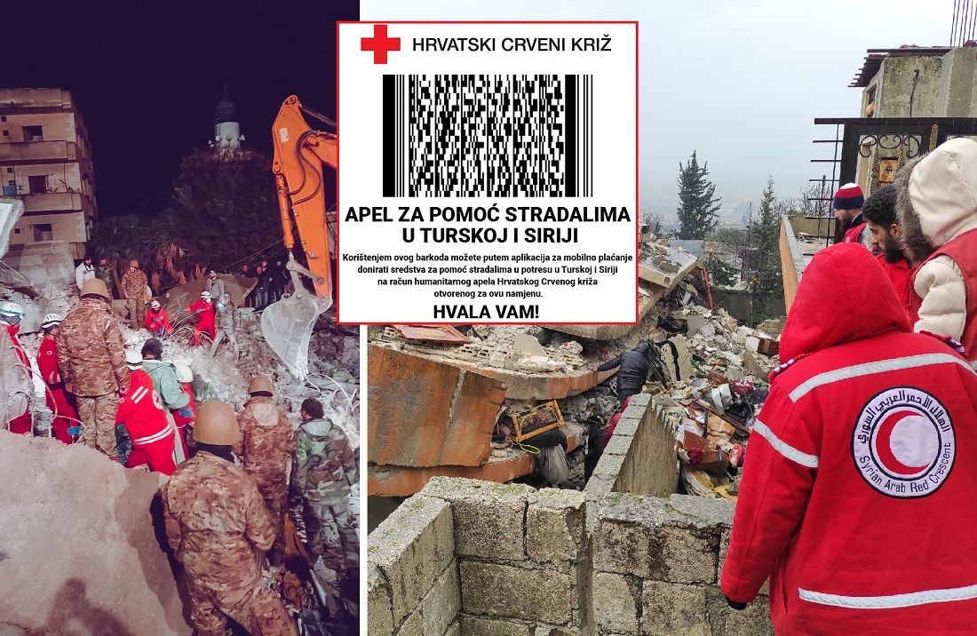 Hrvatski crveni križ: "Ovako možete pomoći nastradalim ljudima u Turskoj i Siriji"