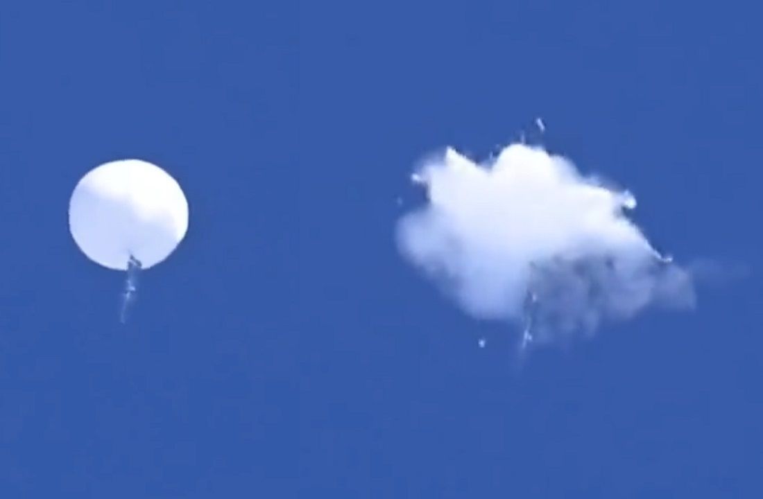VIDEO Američki borbeni zrakoplovi srušili kineski špijunski balon iznad Atlantika