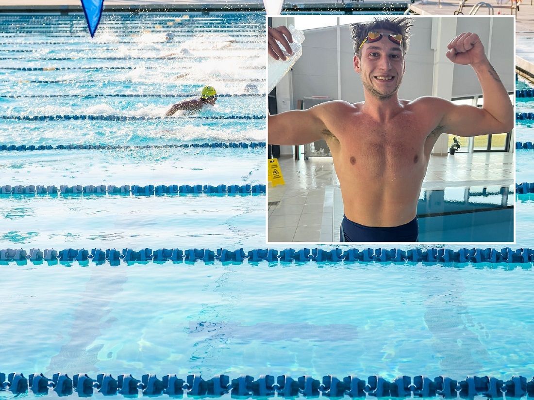 Grgo Mujan  popravio apsolutni rekord Hrvatske u daljinskom plivanju na 5000 m u bazenu