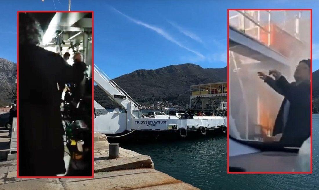 VIDEO Nakon požara i silnih problema, Crnogorci odlučili blagosloviti trajekt...