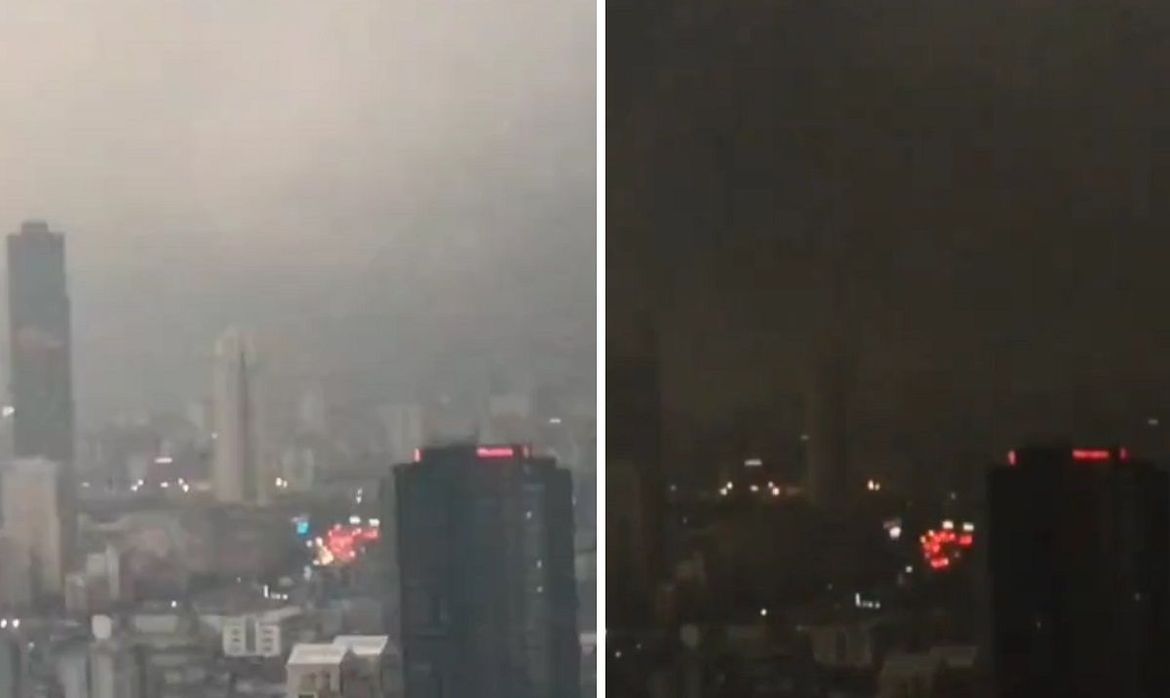 NEVJEROJATAN VIDEO Oblak nad Istanbulom u par sekundi usred dana potpuno zamračio nebo