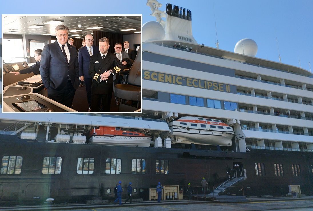 FOTO Dovršen tri mjeseca prije roka, Scenic Eclipse 2 iz riječkog 3. Maja isplovljava na prvu plovidbu