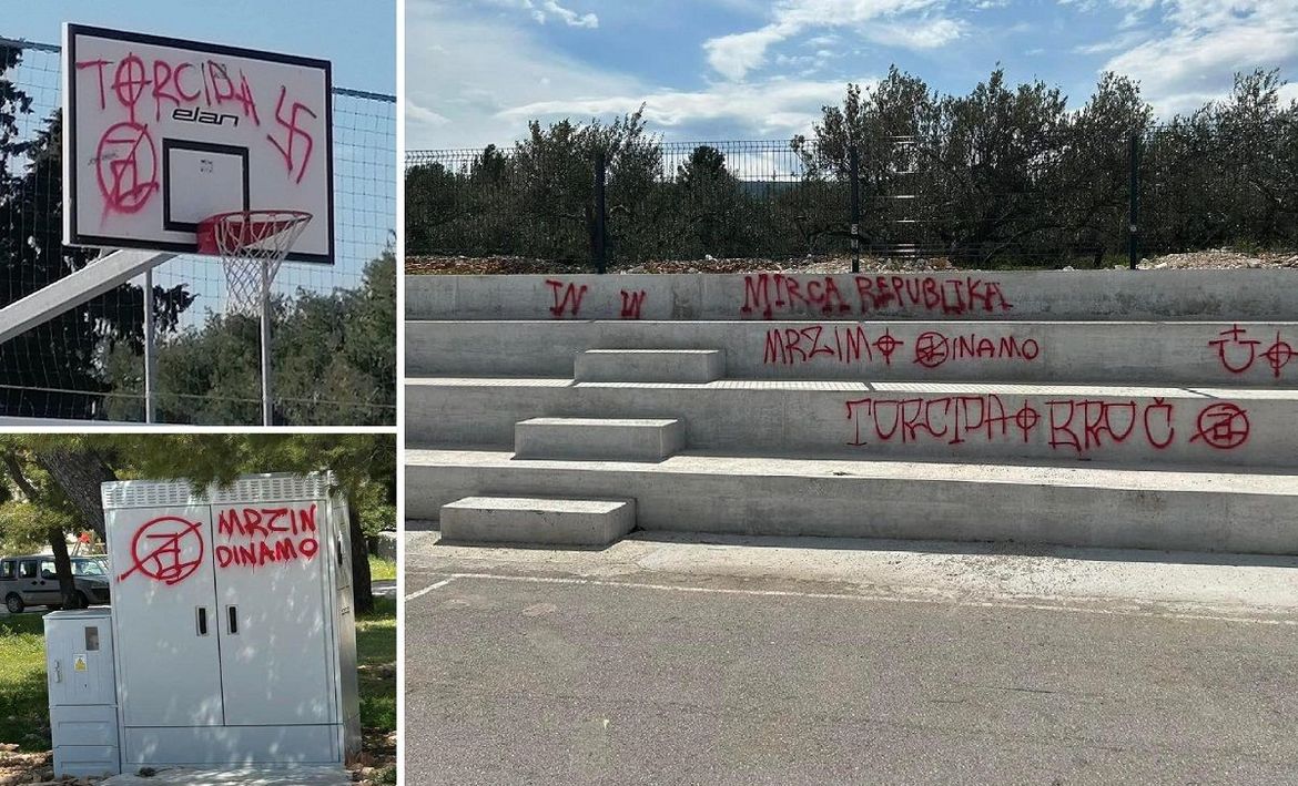 VANDALIZAM U SUPETRU Dječje igralište išarano govorom mržnje