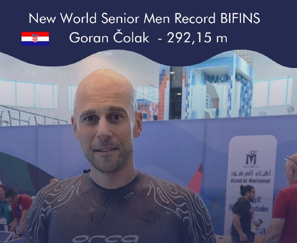 Goran Čolak novi svjetski rekorder u ronjenju na dah!