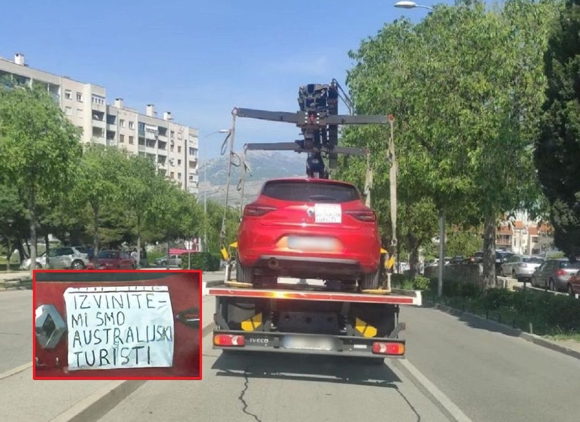 Isprika "australijskih turista" s beogradskim tablicama u Splitu nije upalila kao u Zagrebu