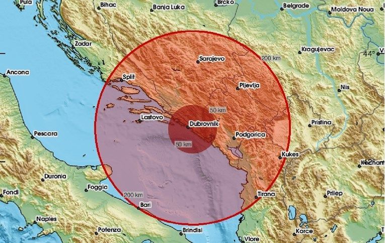 Snažan potres zatresao Dubrovnik!