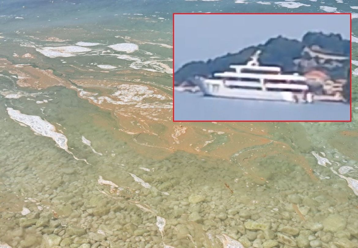 Turisti snimili ispuštanje fekalija na plažu kod Podgore? Mini kruzer se upravo zaustavio tu: "Mi nismo ispustili ništa, samo smo se kupali!"