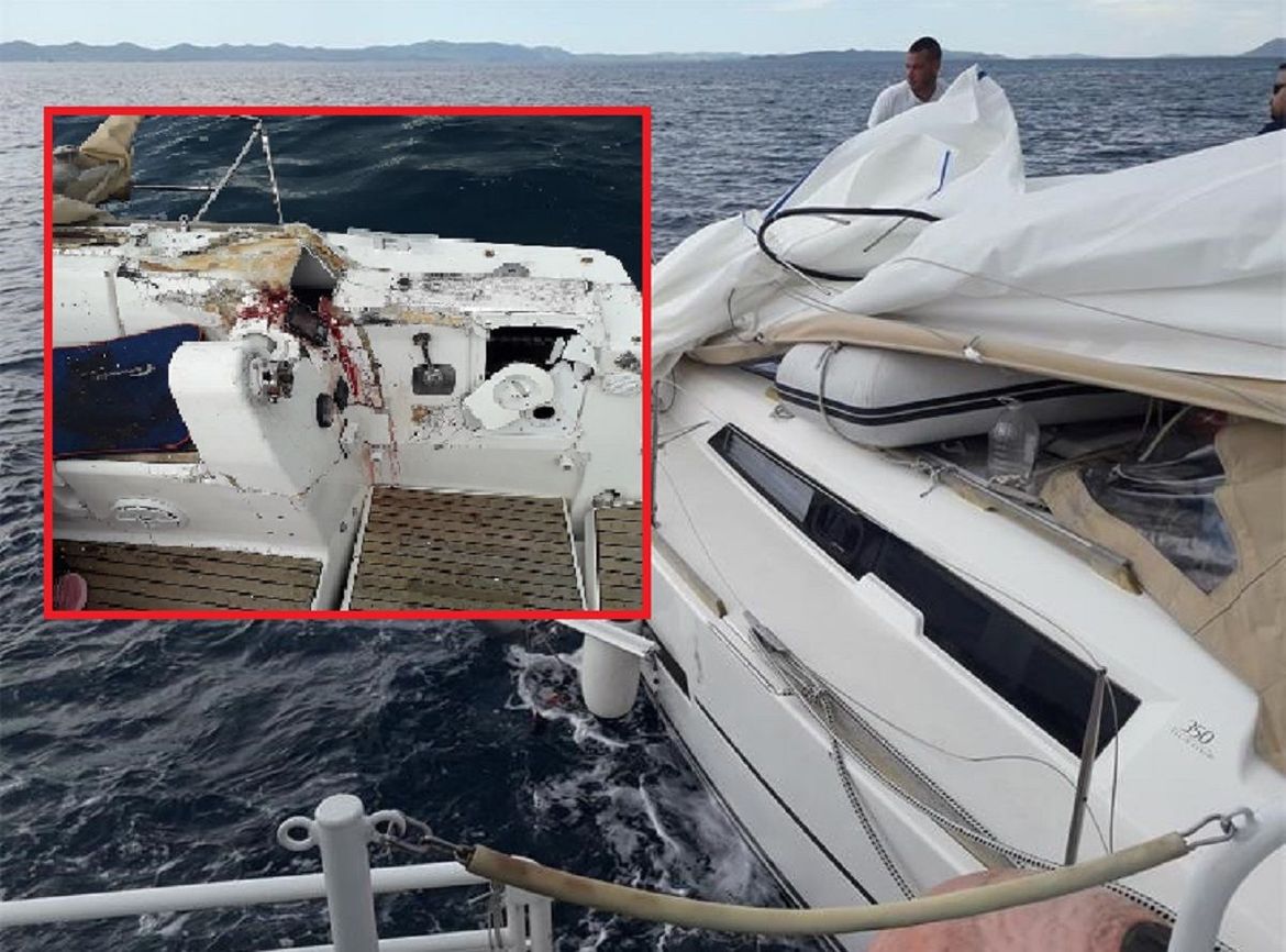 Policija za sudar jedrilice i jahte krivi Slovenca, koji je neoprezno upravljao jedrilicom