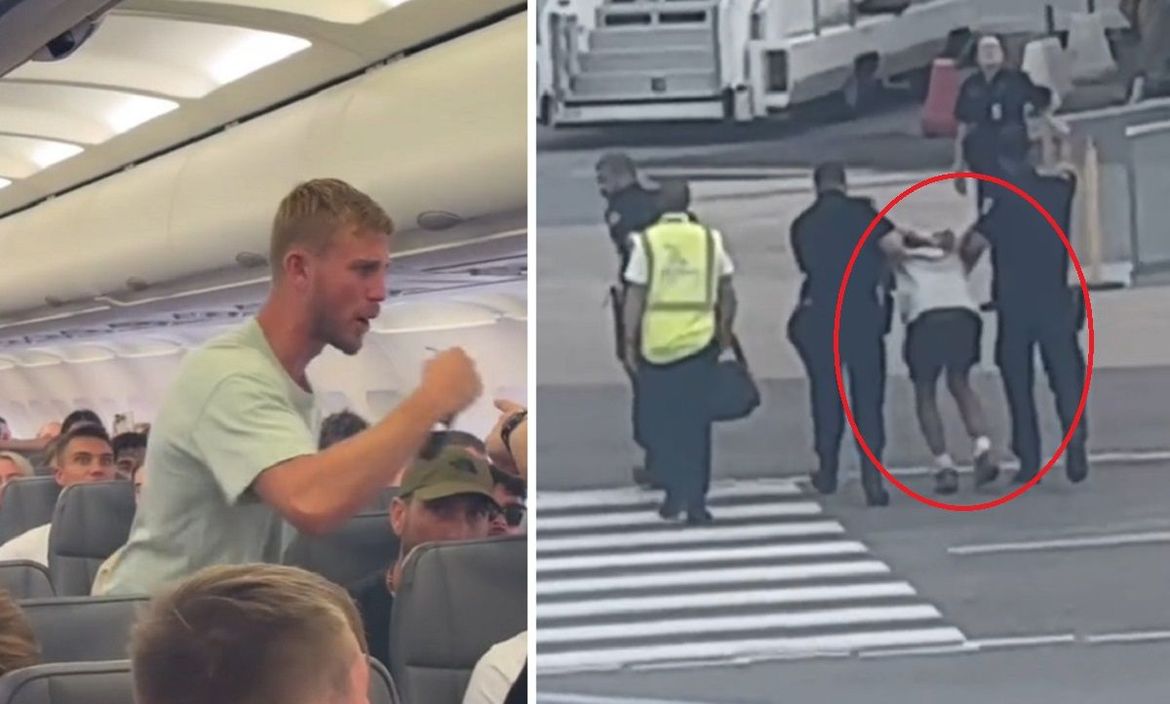 Pomahnitali Britanac nakon kaosa u zrakoplovu napao i policajce - Odveden je u zadarsku bolnicu