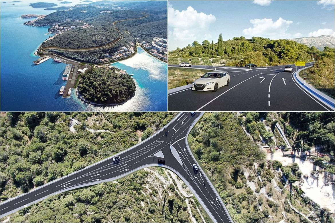 FOTO Pravomoćna građevinska dozvola za spojnu cestu od Polačišta do državne ceste D118 - Projekt od velike važnosti za grad Korčulu i cijeli otok