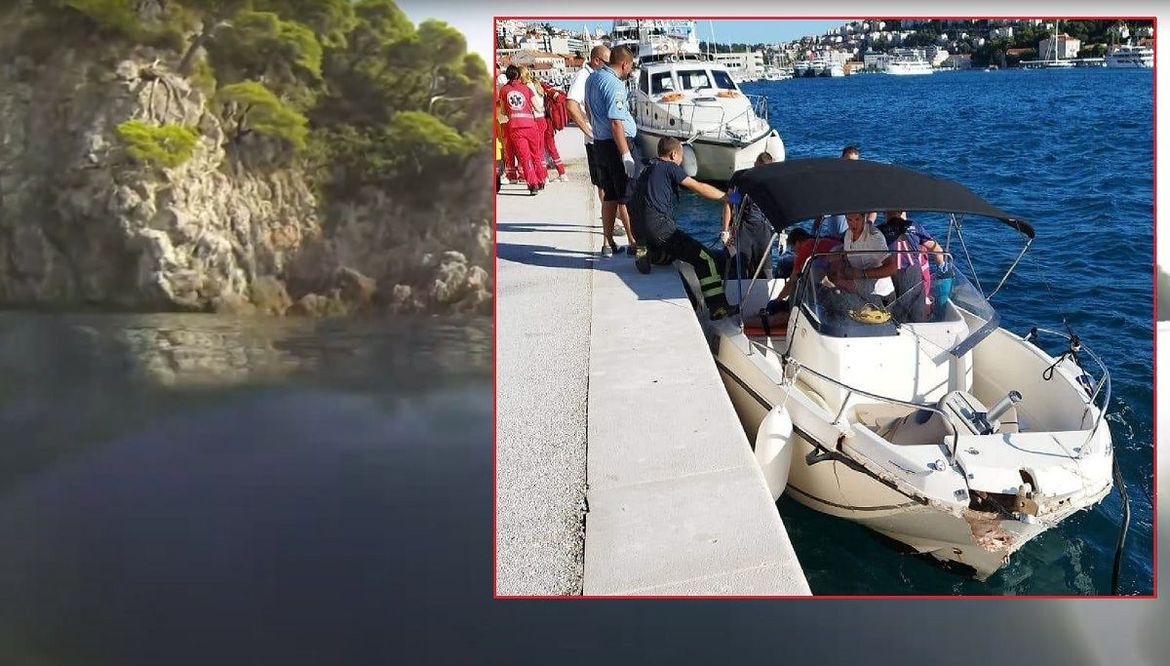 Ministarstvo mora: "Četvero  ozlijeđenih u pomorskoj nesreći kod otoka Koločepa"