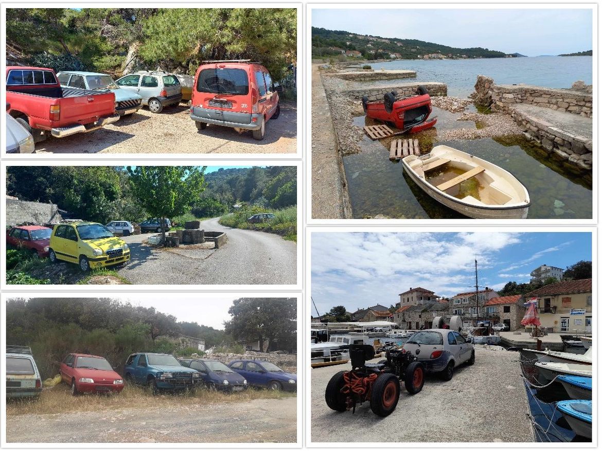 FOTO: POSVUDA SU! Pronašli smo još jedan otok s gomilom automobila bez registracije i za otpad