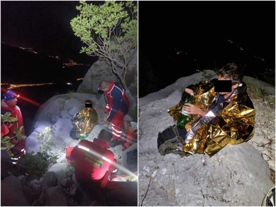 FOTO Mladić 'zaglavio' na Biokovu - HGSS objavio detalje spašavanja
