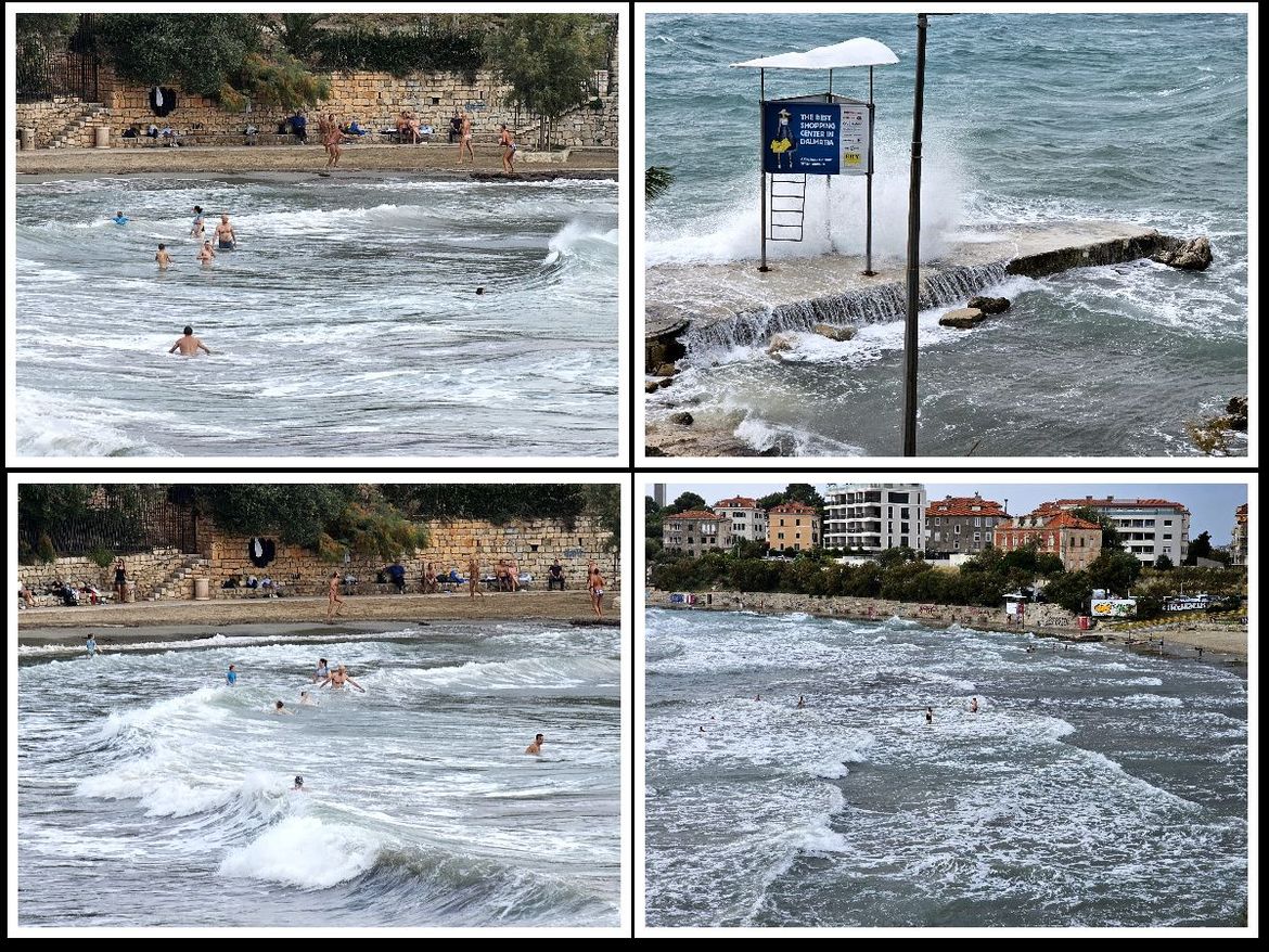 FOTO U Splitu se i za najvećeg juga kupalo