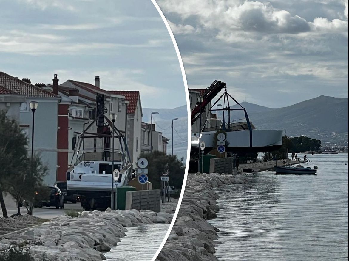 VIDEO Zaustavio promet i preko zida porinuo brod u more: "Donesi pajdo u Vranjic, tamo sve može!"