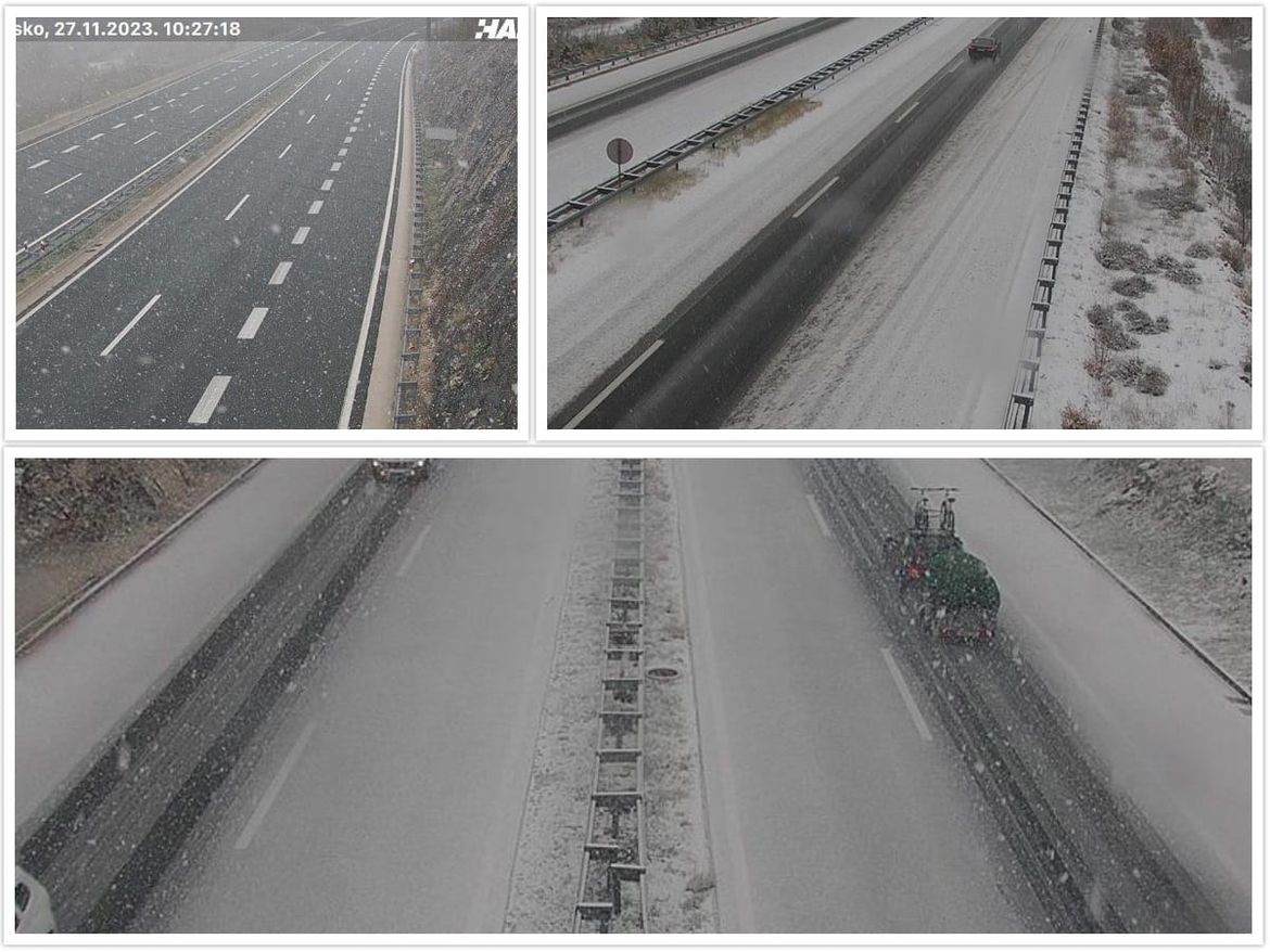 Pao prvi snijeg u Dalmaciji ove jeseni