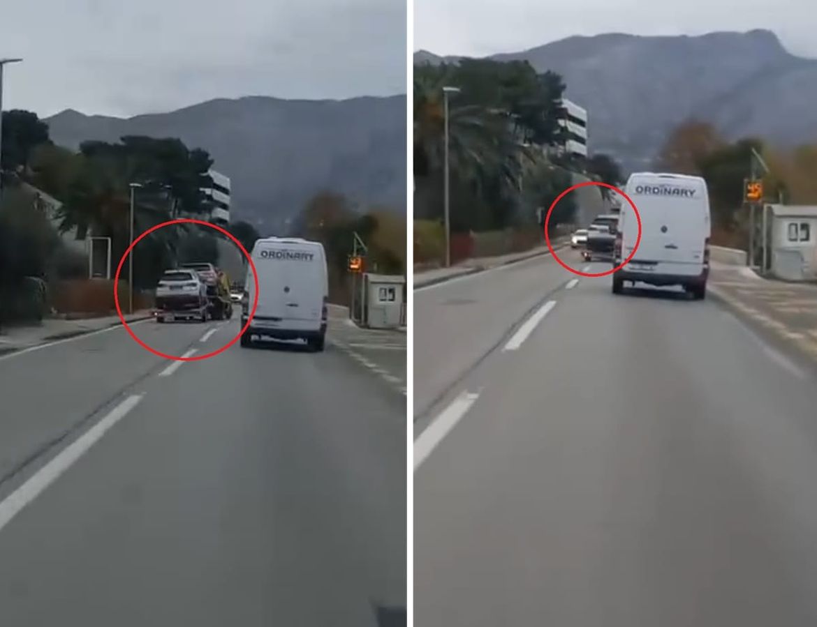VIDEO Pogledajte snimku luđačkog pretjecanja kod Omiša