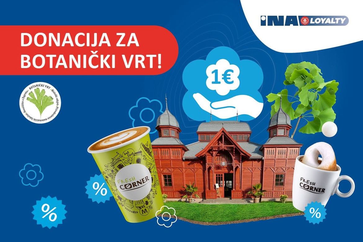 INA donacijom pomaže u obnovi Botaničkoga vrta u Zagrebu