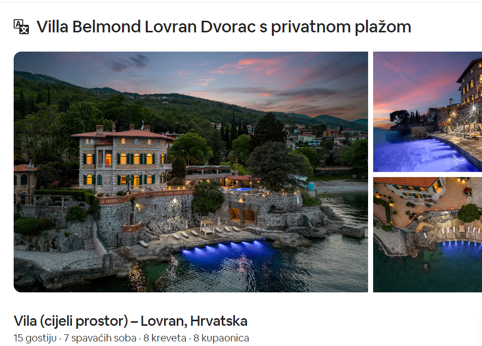 NEVJEROJATNA POVREDA POMORSKOG DOBRA U Lovranu za 1104 eura "dobivate" vilu i - privatnu plažu?!