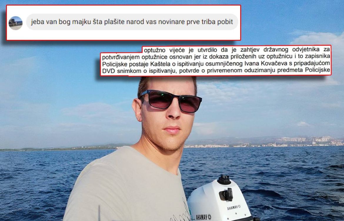 Zbog prijetnji ubojstvom novinarima Morskog HR, Općinski sud u Splitu podignuo optužnicu protiv naoružanog Kaštelanina