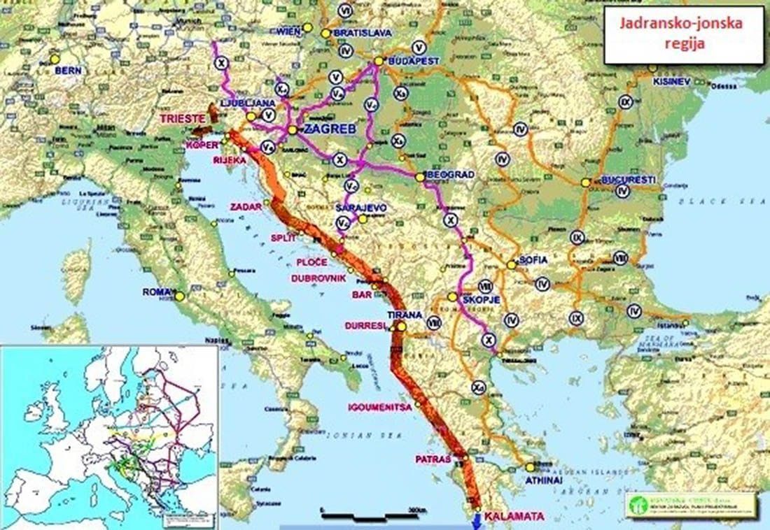 Dogovorena suradnja oko uspostave budućeg prometnog Jadransko - jonskog koridora
