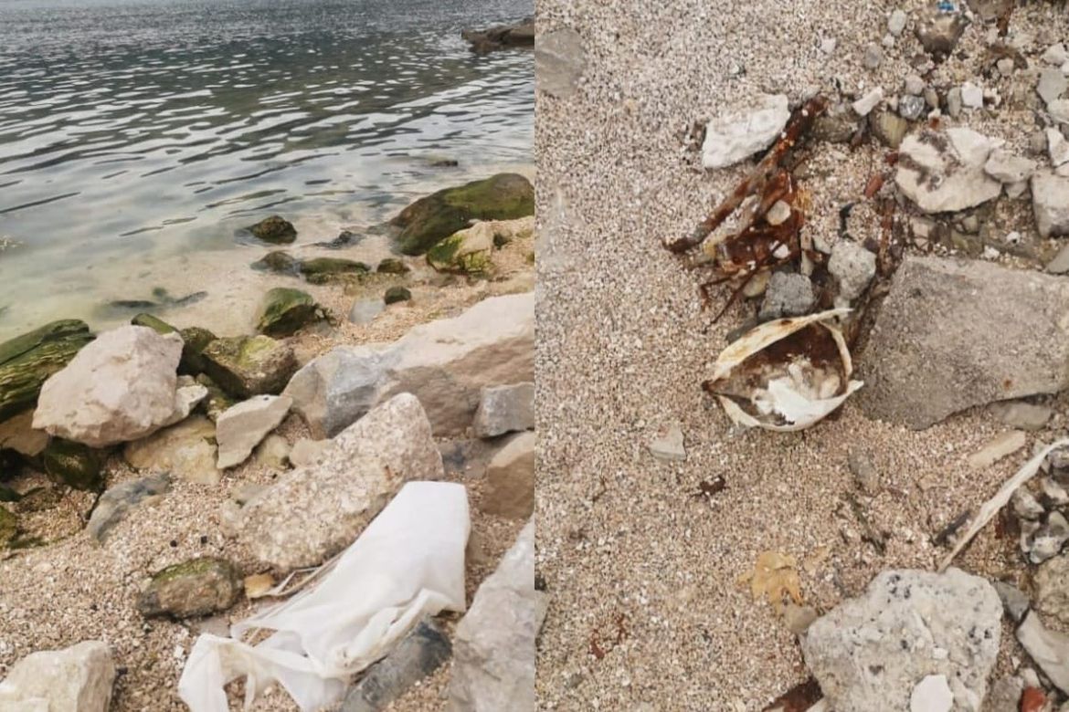 Ljudi se "brčkaju" na otrovnoj solinskoj azbestnoj plaži!