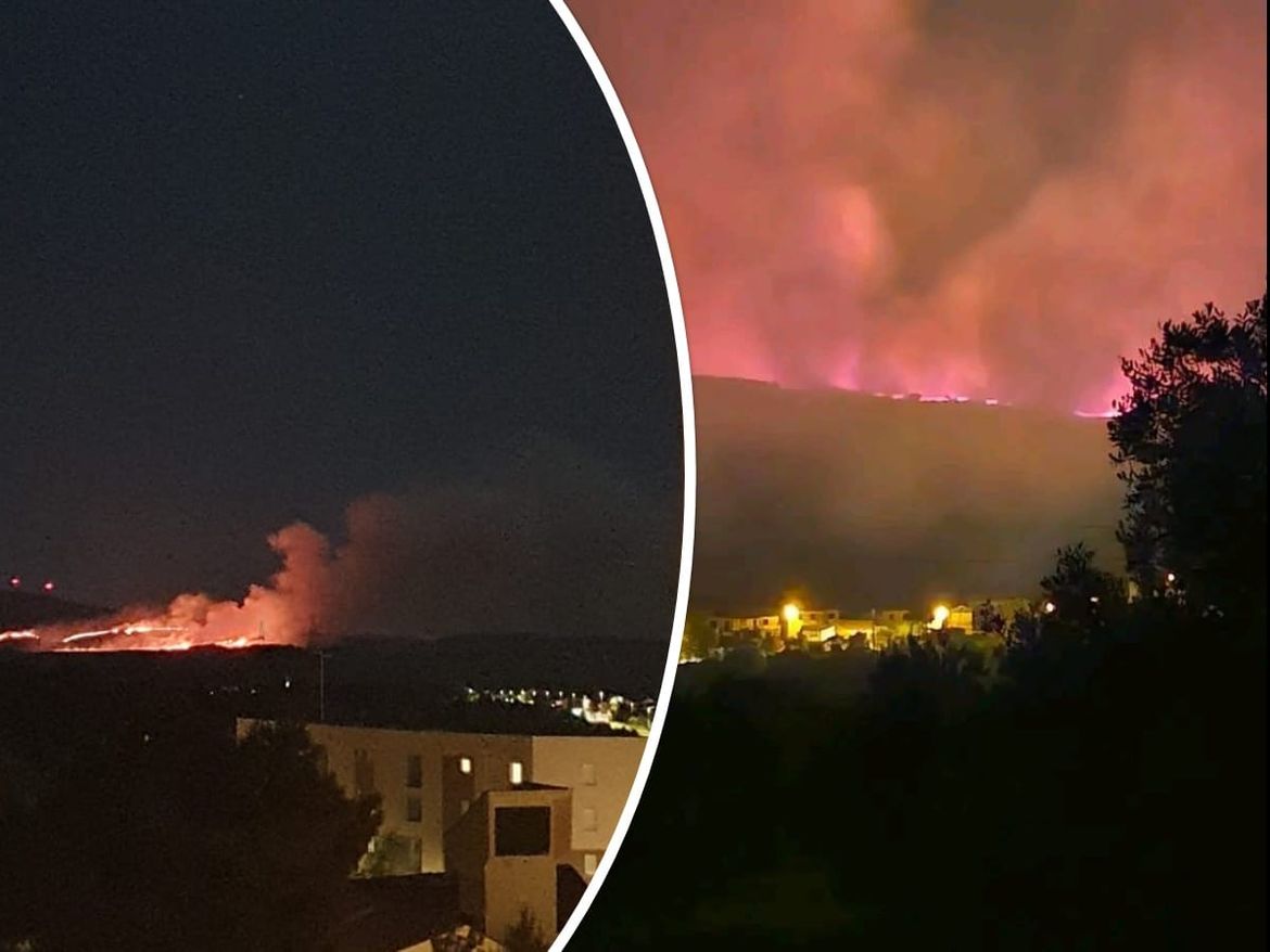 GORI KOD ŠIBENIKA Požar gasi više od 50 vatrogasaca kojima se sprema duga noć