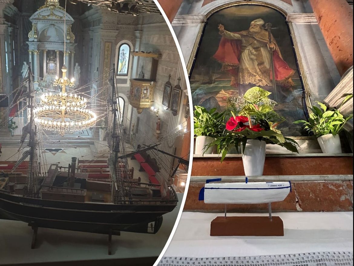 POSEBAN MATURALNI DAN Učenici ribarsko-nautičkog smjera u Splitu, svoju su brodicu „Zdravo more“ zavjetovali u crkvi Gospe od Pojišana