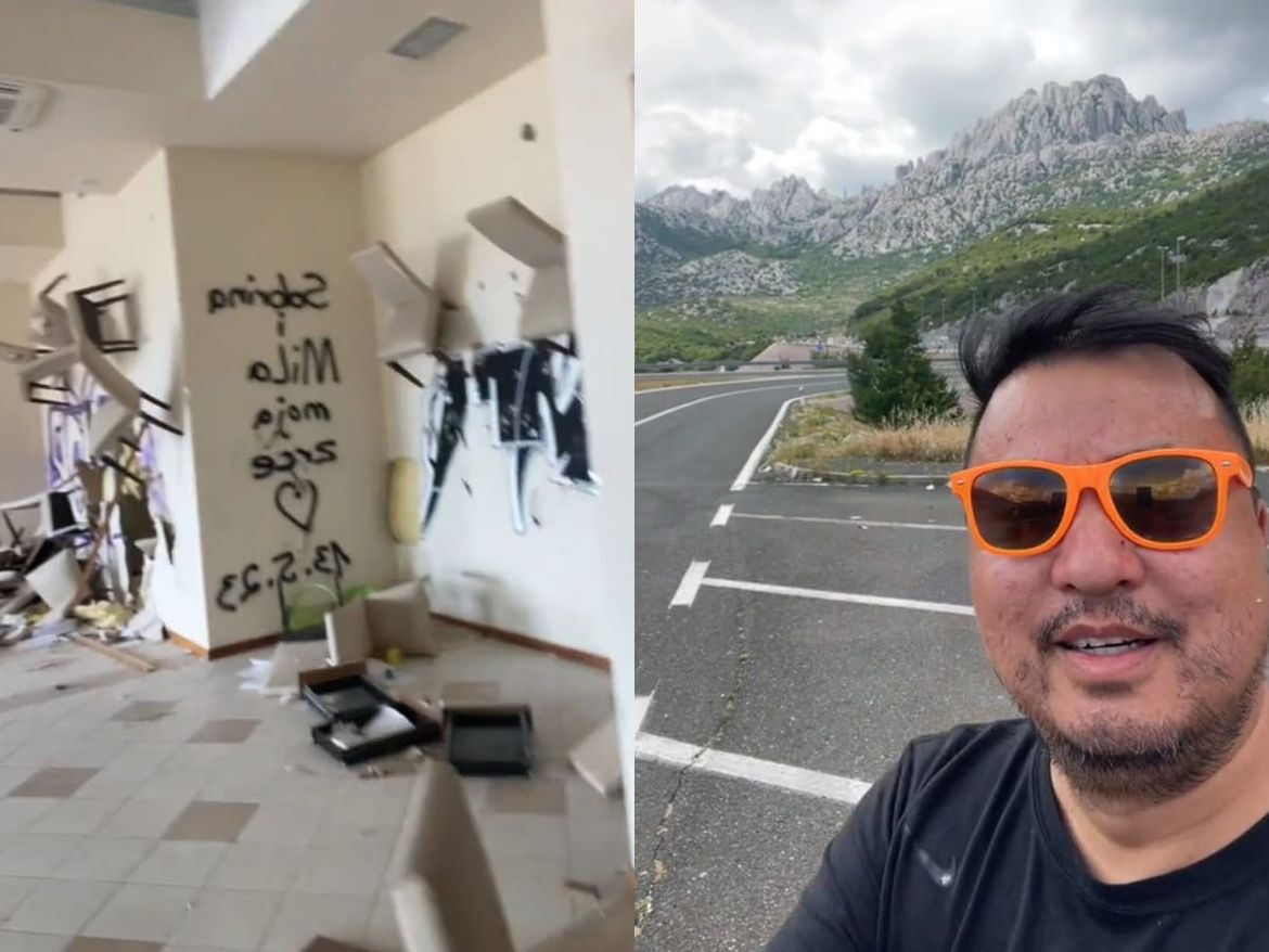 NAPUŠTENI HOTEL KOD SV.ROKA Američki tiktoker ne može se načuditi: "Hrvati, što vam se dogodilo?"