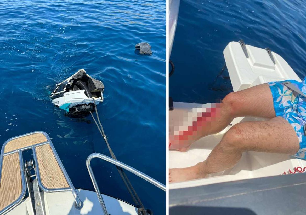 SUDAR JET SKIJA KOD ČIOVA Dvoje teško ozlijeđenih, snimke su uznemirujuće!