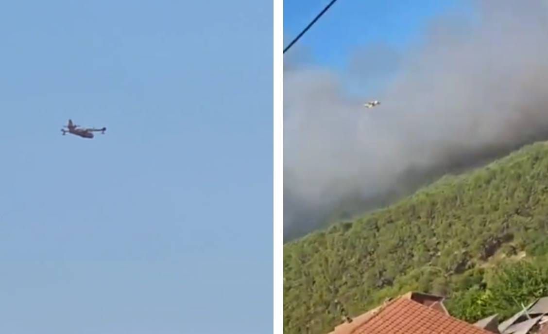 OGROMAN POŽAR KOD SKRADINA Ugrožene su kuće, gase čak četiri kanadera!